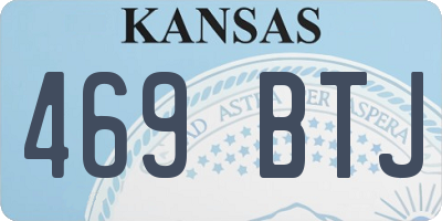 KS license plate 469BTJ