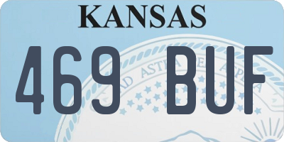 KS license plate 469BUF