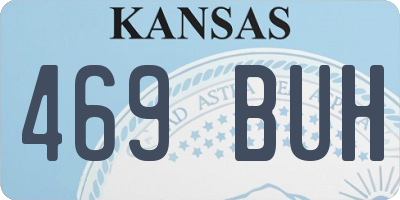 KS license plate 469BUH