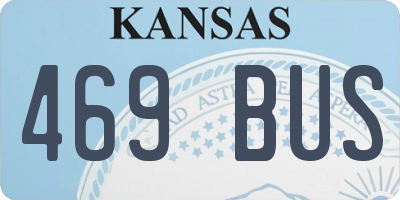 KS license plate 469BUS