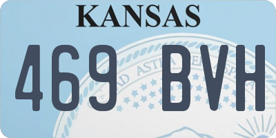 KS license plate 469BVH