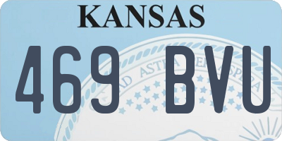 KS license plate 469BVU