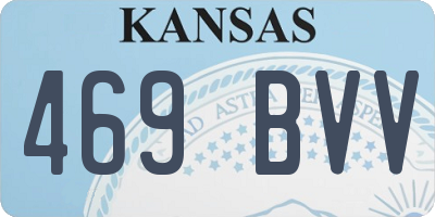 KS license plate 469BVV