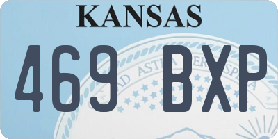 KS license plate 469BXP