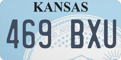KS license plate 469BXU