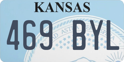 KS license plate 469BYL