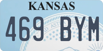 KS license plate 469BYM