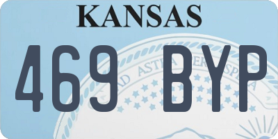 KS license plate 469BYP