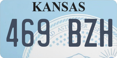 KS license plate 469BZH