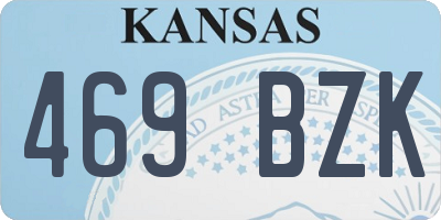 KS license plate 469BZK