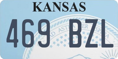 KS license plate 469BZL