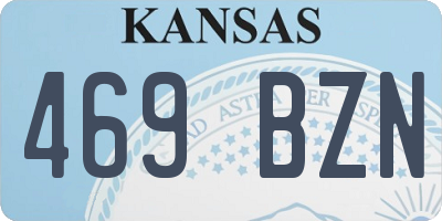 KS license plate 469BZN