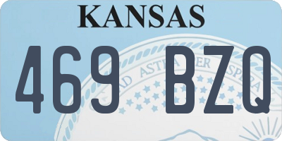 KS license plate 469BZQ