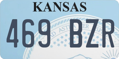 KS license plate 469BZR