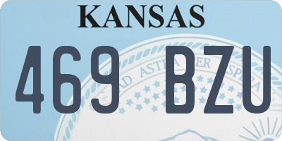 KS license plate 469BZU