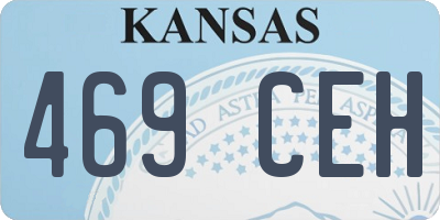 KS license plate 469CEH