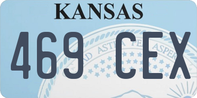 KS license plate 469CEX