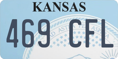 KS license plate 469CFL