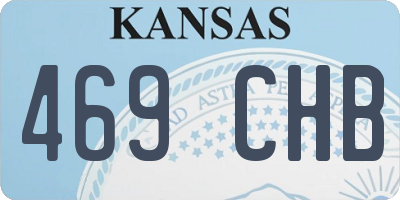 KS license plate 469CHB