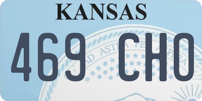 KS license plate 469CHO