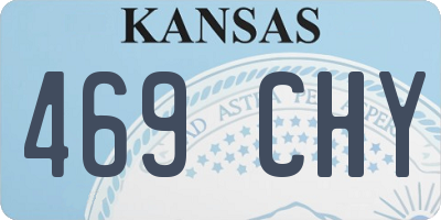 KS license plate 469CHY