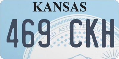 KS license plate 469CKH