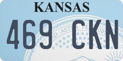 KS license plate 469CKN