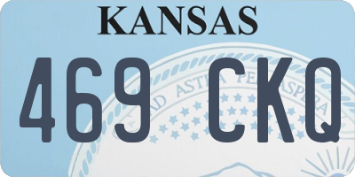 KS license plate 469CKQ