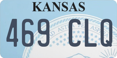 KS license plate 469CLQ