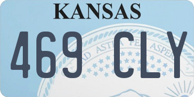 KS license plate 469CLY