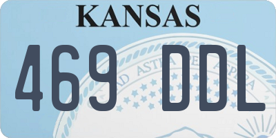 KS license plate 469DDL
