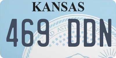 KS license plate 469DDN