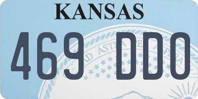 KS license plate 469DDO