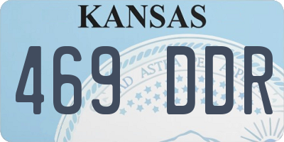 KS license plate 469DDR
