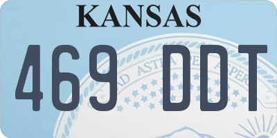 KS license plate 469DDT