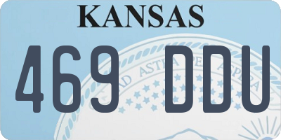 KS license plate 469DDU