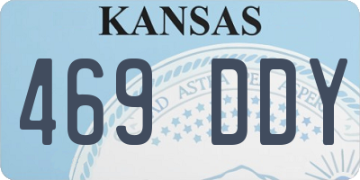 KS license plate 469DDY
