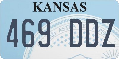 KS license plate 469DDZ