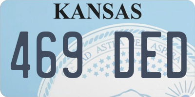 KS license plate 469DED