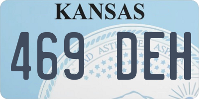 KS license plate 469DEH