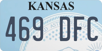 KS license plate 469DFC