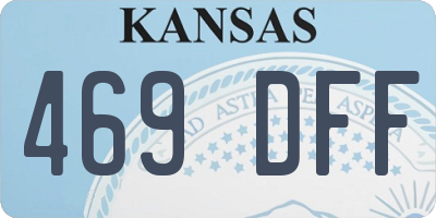 KS license plate 469DFF