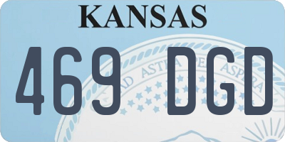 KS license plate 469DGD