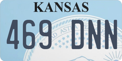 KS license plate 469DNN