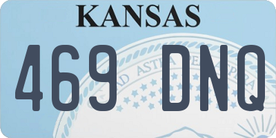 KS license plate 469DNQ