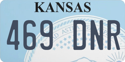 KS license plate 469DNR