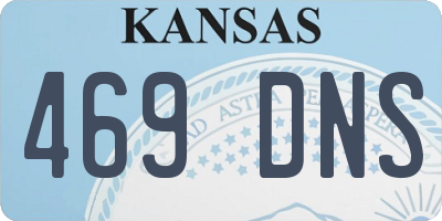 KS license plate 469DNS