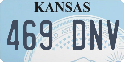 KS license plate 469DNV
