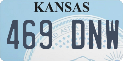 KS license plate 469DNW