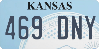 KS license plate 469DNY